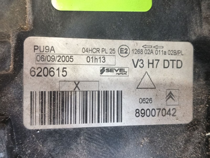 Recambio de faro derecho para citroën c8 (ea_, eb_) 2.2 hdi referencia OEM IAM   
