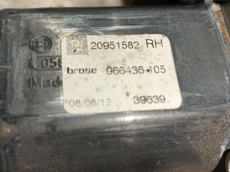 Recambio de elevalunas delantero derecho para opel zafira tourer c (p12) 2.0 cdti (75) referencia OEM IAM   