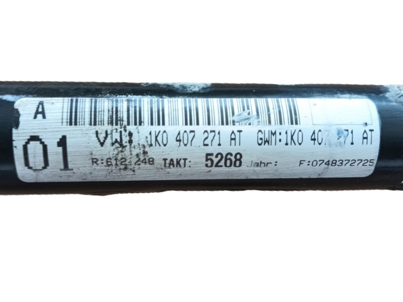 Recambio de transmision delantera izquierda para volkswagen golf v (1k1) 1.9 tdi referencia OEM IAM 1K0407271CP  