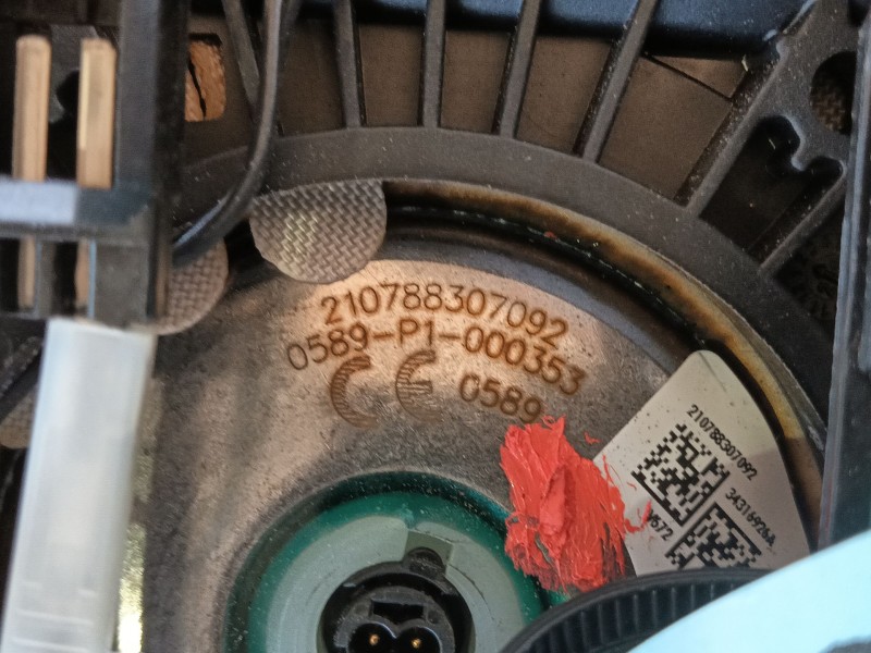 Recambio de airbag delantero izquierdo para iveco daily vi furgoneta 33s16, 35s16, 35c16, 40c16, 50c16 referencia OEM IAM   