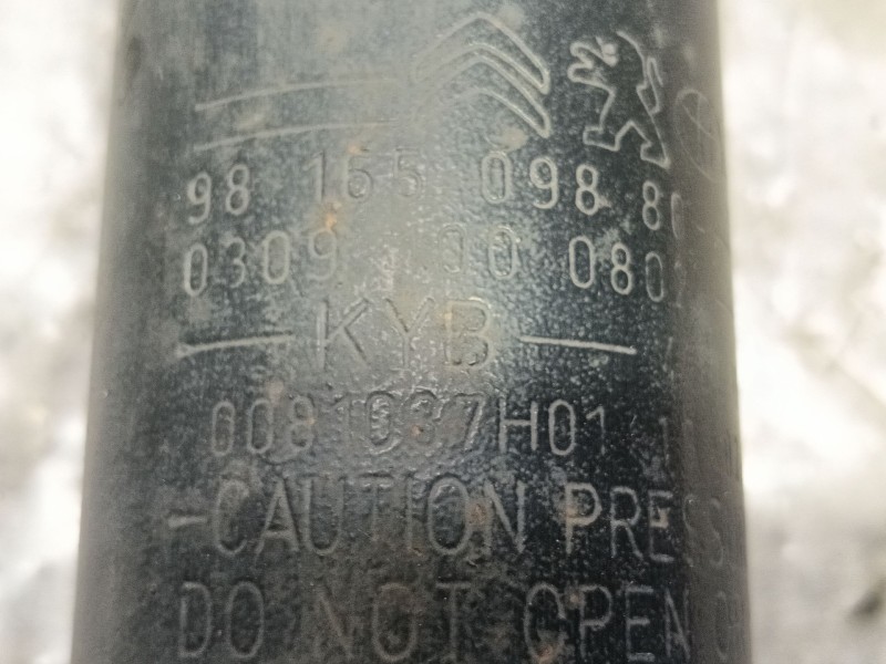 Recambio de amortiguador trasero derecho para citroën jumpy iii furgoneta (v_) 1.5 bluehdi 120 referencia OEM IAM 9816509880 981