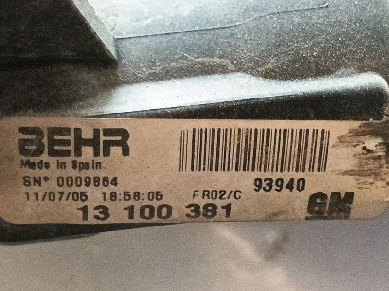 Recambio de radiador agua para opel combo tour 1.3 cdti 16v referencia OEM IAM 93177424 13100381 