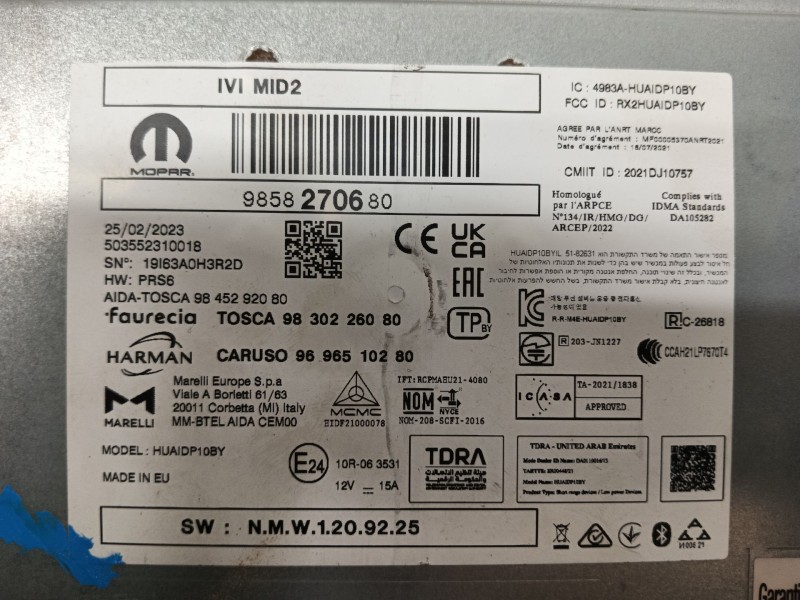 Recambio de cuadro instrumentos para opel astra l (ov5) 1.2 (fphnsl, fphnsr) referencia OEM IAM 9848049880 984804988003 