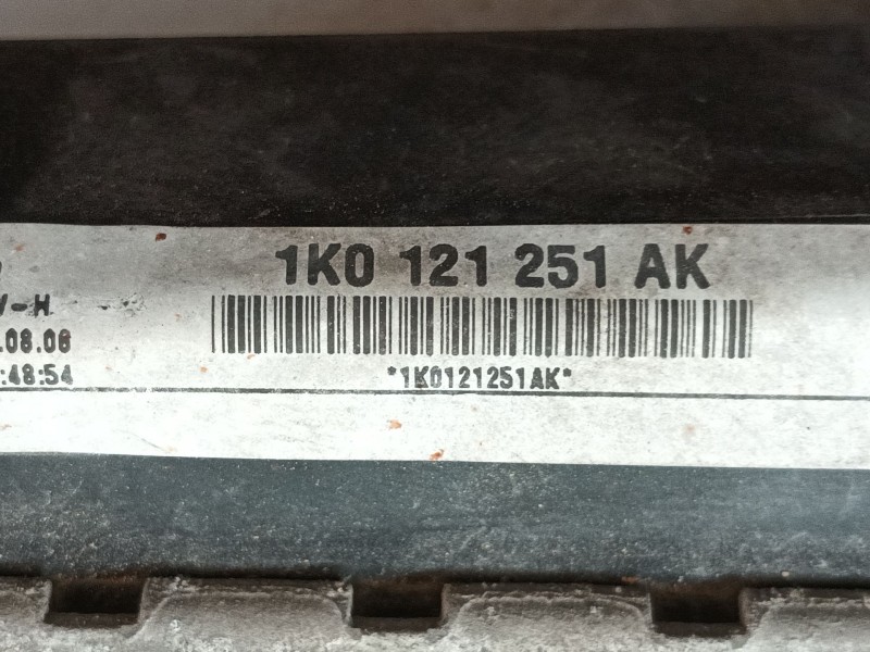 Recambio de radiador agua para audi a3 (8p1) 1.9 tdi referencia OEM IAM 1K0121251AK  