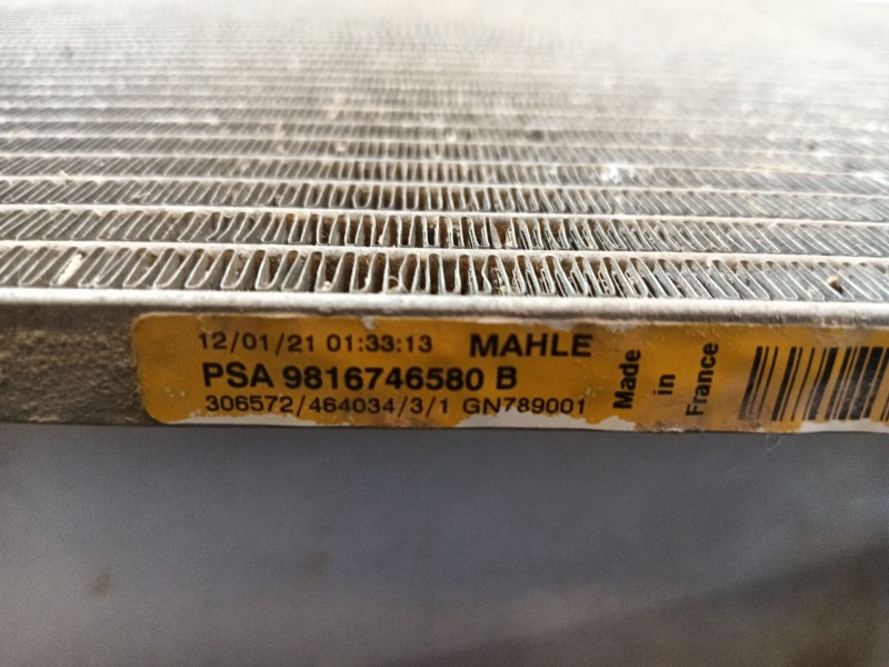 Recambio de condensador / radiador aire acondicionado para toyota proace furgoneta (mdz_) electric (mdzs, mdzz) referencia OEM I