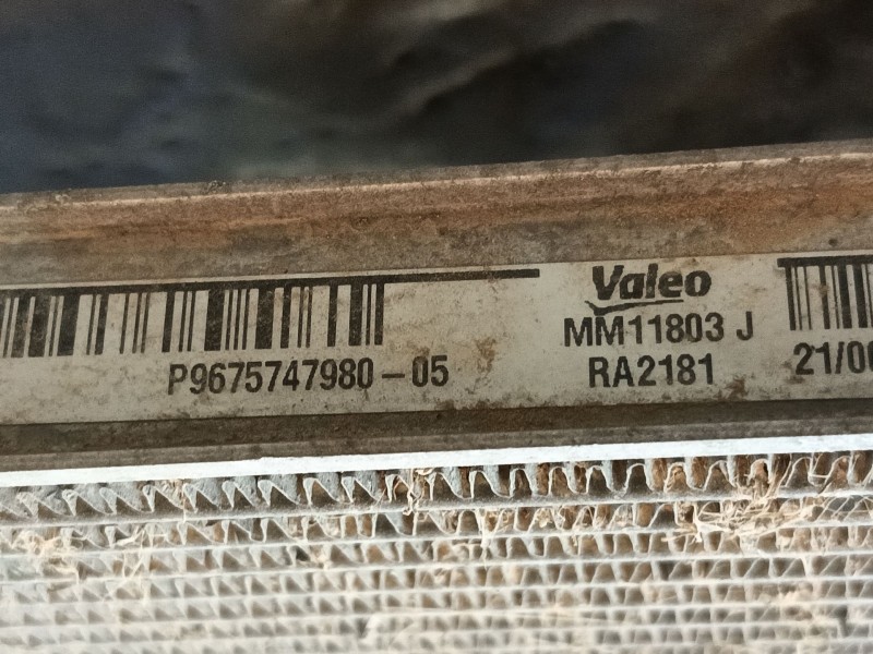 Recambio de radiador agua para toyota proace furgoneta (mdz_) electric (mdzs, mdzz) referencia OEM IAM SU001A3638 9675747980 