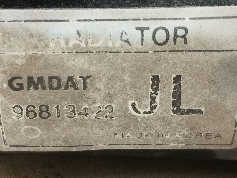 Recambio de radiador agua para chevrolet tacuma monospace (u100) 1.6 referencia OEM IAM   