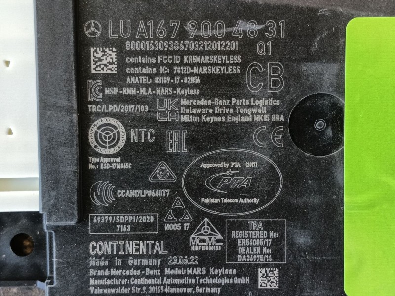 Recambio de modulo electronico para mercedes-benz eqa (h243) eqa 250+ (243.702) referencia OEM IAM A1679004831 LUA1679004831 