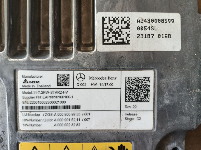 Recambio de convertidor para mercedes-benz eqa (h243) eqa 250+ (243.702) referencia OEM IAM   