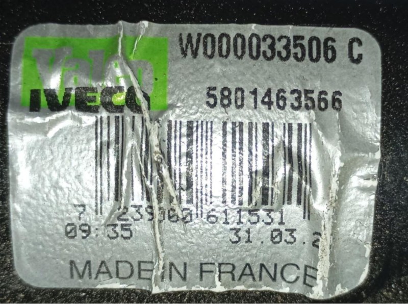 Recambio de motor limpia delantero para iveco daily vi furgoneta 33s16, 35s16, 35c16, 40c16, 50c16 referencia OEM IAM  W00005191