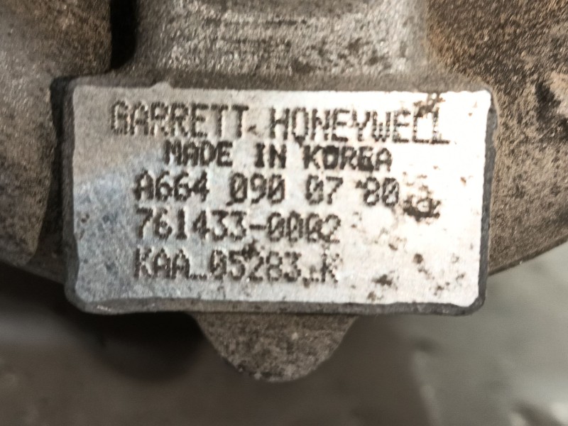 Recambio de turbocompresor para ssangyong actyon 200 xdi referencia OEM IAM 6640900780 A6640900780 