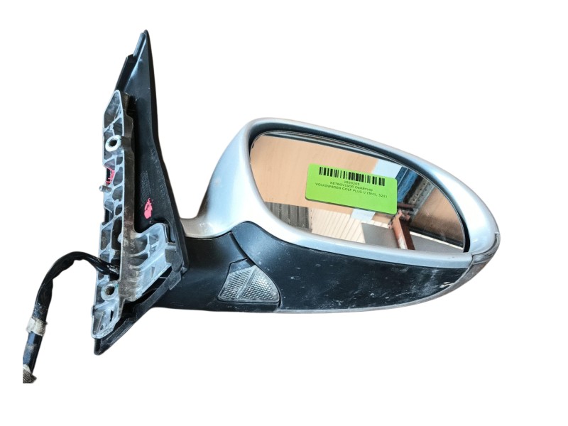 Recambio de retrovisor derecho para volkswagen golf plus v (5m1, 521) 1.9 tdi referencia OEM IAM   