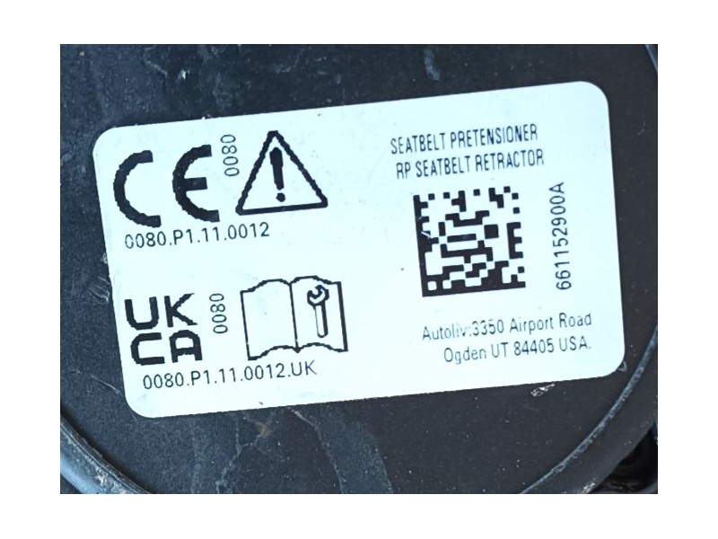 Recambio de cinturon seguridad delantero derecho para ford mustang mach-e (cgw) ev 4x4 referencia OEM IAM   