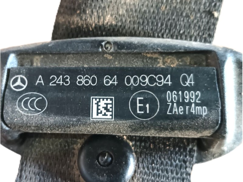 Recambio de cinturon seguridad delantero derecho para mercedes-benz eqa (h243) eqa 250+ (243.702) referencia OEM IAM A2438606400