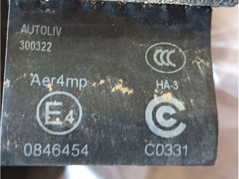 Recambio de cinturon seguridad trasero derecho para tesla model 3 (5yj3) ev awd referencia OEM IAM 111015401F  