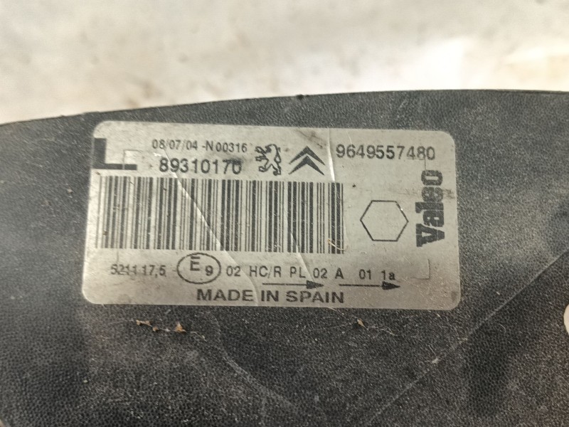 Recambio de faro izquierdo para citroën xsara picasso (n68) 1.6 hdi referencia OEM IAM 620837 89310170 