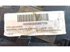 Recambio de faro izquierdo para bmw 3 (e46) 323 i referencia OEM IAM 63127165769 827700  2