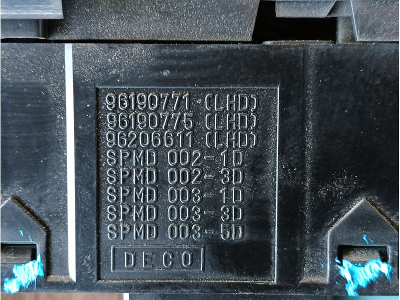 Recambio de mando elevalunas delantero izquierdo para chevrolet tacuma monospace (u100) 1.6 referencia OEM IAM  612W08220 