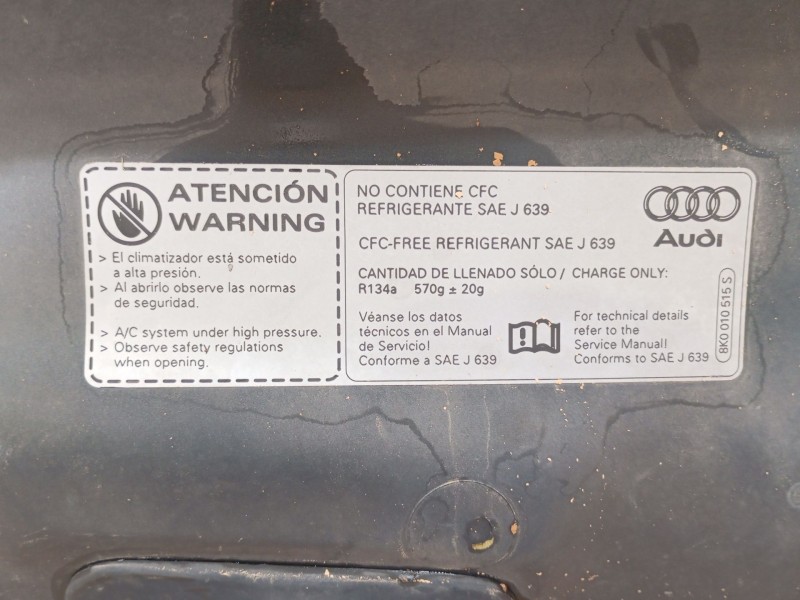 Recambio de capot para audi q5 (8rb) 2.0 tdi quattro referencia OEM IAM  8K0010515S 