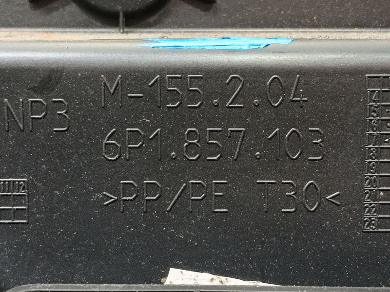 Recambio de guantera para seat ibiza iv (6j5, 6p1) 1.2 tsi referencia OEM IAM 6P1857095J82V 6p1857103 