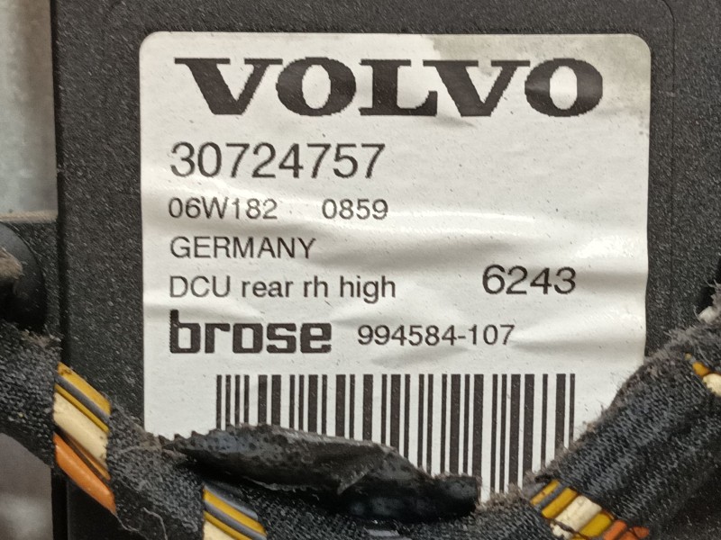 Recambio de elevalunas trasero derecho para volvo s40 ii (544) 1.8 referencia OEM IAM   