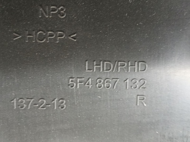 Recambio de guarnecido puerta delantera derecha para seat leon (5f1) 2.0 tdi referencia OEM IAM 5F4867012NVHI 5F4867132 
