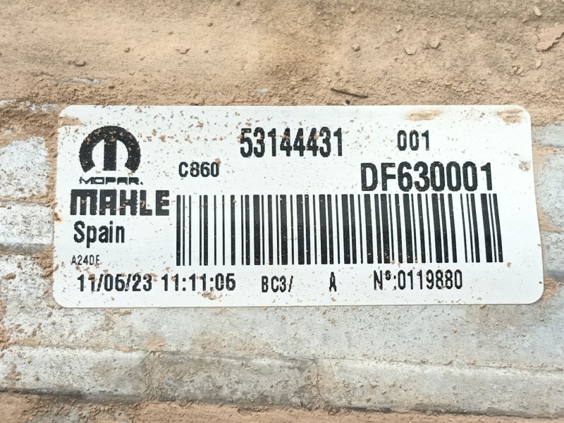 Recambio de intercooler para fiat ducato furgoneta (250_) 140 multijet 2,2 d referencia OEM IAM   