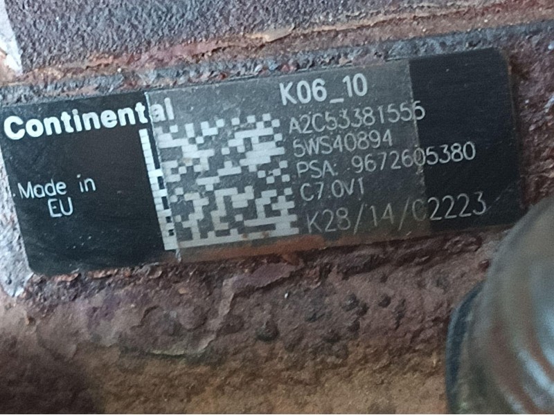 Recambio de bomba inyeccion para peugeot 3008 i monospace (0u_) 1.6 hdi referencia OEM IAM 1920RY A2C53381555 