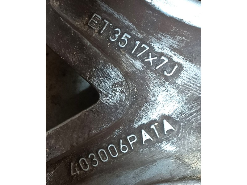 Recambio de llanta para nissan juke (f16_) 1.0 referencia OEM IAM 403006PA1A ET35 17x7J