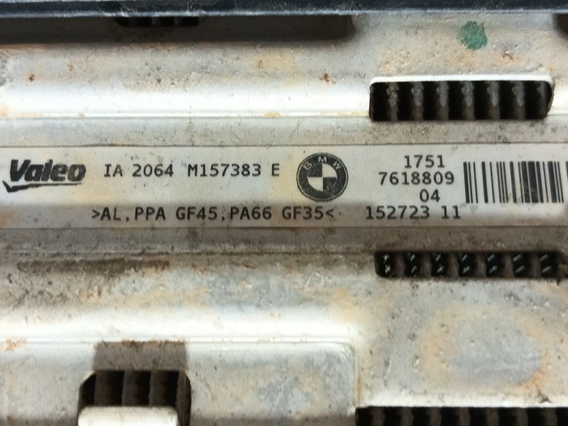 Recambio de intercooler para bmw 1 (f20) 118 i referencia OEM IAM 17517618809 M157383E 