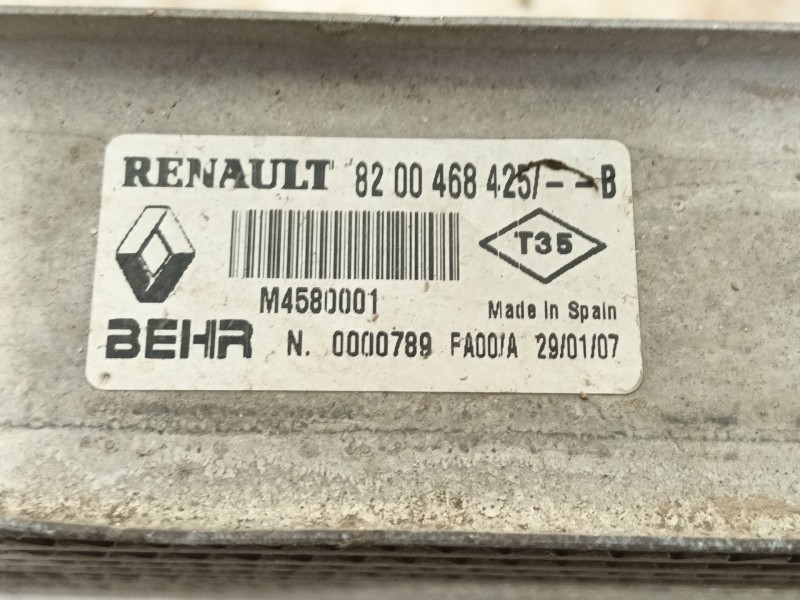 Recambio de intercooler para renault scénic ii (jm0/1_) 1.5 dci (jm1f) referencia OEM IAM 8200700172 8200468425 