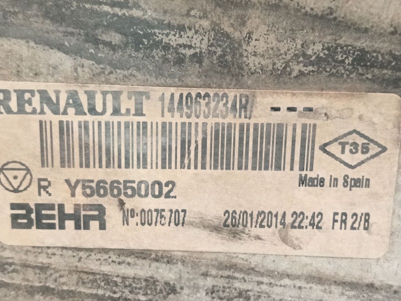 Recambio de intercooler para renault kangoo / grand kangoo ii (kw0/1_) 1.5 dci 90 (kw05, kw08, kw0g, kw11) referencia OEM IAM 14