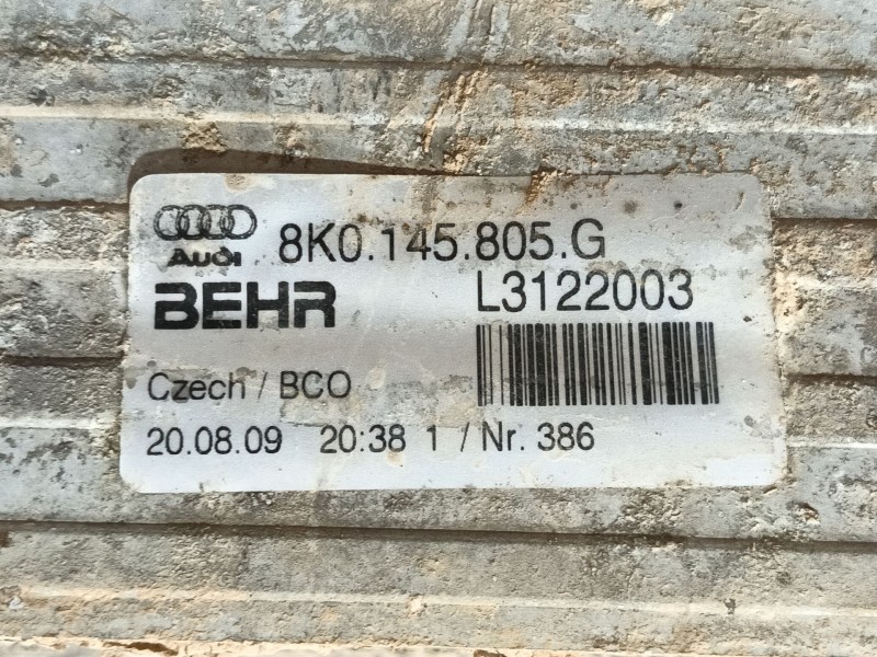 Recambio de intercooler para audi q5 (8rb) 2.0 tdi quattro referencia OEM IAM 8K0145805G L3122003 