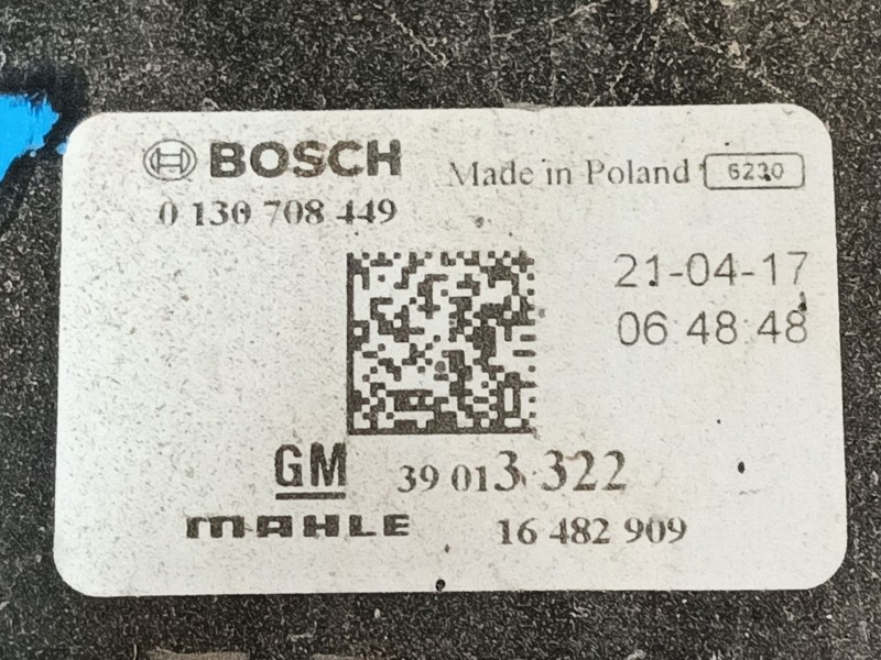 Recambio de electroventilador para opel astra k sports tourer (b16) 1.6 cdti (35) referencia OEM IAM 39013322 0130708449 