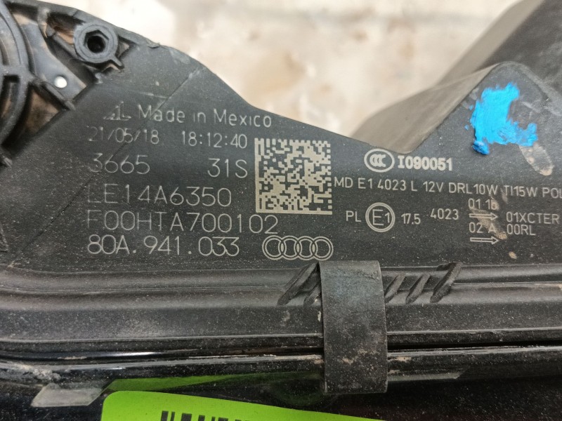 Recambio de faro izquierdo para audi q5 (fyb, fyg) 35 tdi quattro referencia OEM IAM 80A941773 80A941033 