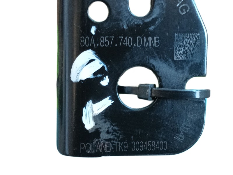 Recambio de enganche cinturon trasero derecho para audi q5 (fyb, fyg) 35 tdi quattro referencia OEM IAM 80A857740GMNB 80A857740D