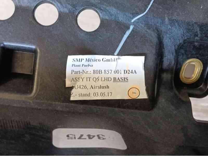 Recambio de salpicadero para audi q5 (fyb, fyg) 35 tdi quattro referencia OEM IAM   