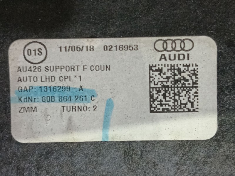 Recambio de apoyabrazos central para audi q5 (fyb, fyg) 35 tdi quattro referencia OEM IAM   