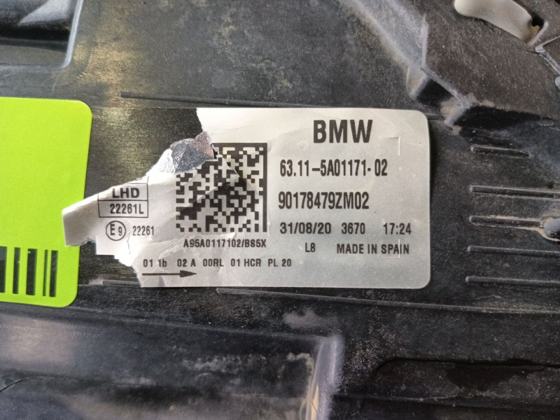 Recambio de faro izquierdo para bmw x1 (f48) sdrive 18 d referencia OEM IAM 63119477811 90178479ZM02 