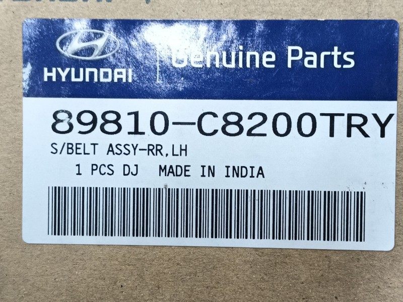 Recambio de cinturon seguridad trasero izquierdo para hyundai i20 ii (gb, ib) 1.2 referencia OEM IAM 89810C8200TRY 89810C8000 