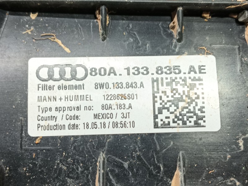 Recambio de filtro aire para audi q5 (fyb, fyg) 35 tdi quattro referencia OEM IAM 80A133837AK 80A133835AE 