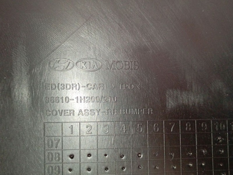 Recambio de paragolpes trasero para kia pro_cee´d emotion referencia OEM IAM 866101H200 866101H200 