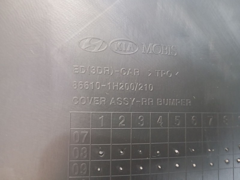 Recambio de paragolpes trasero para kia pro_cee´d emotion referencia OEM IAM 866101H200 866101H200 