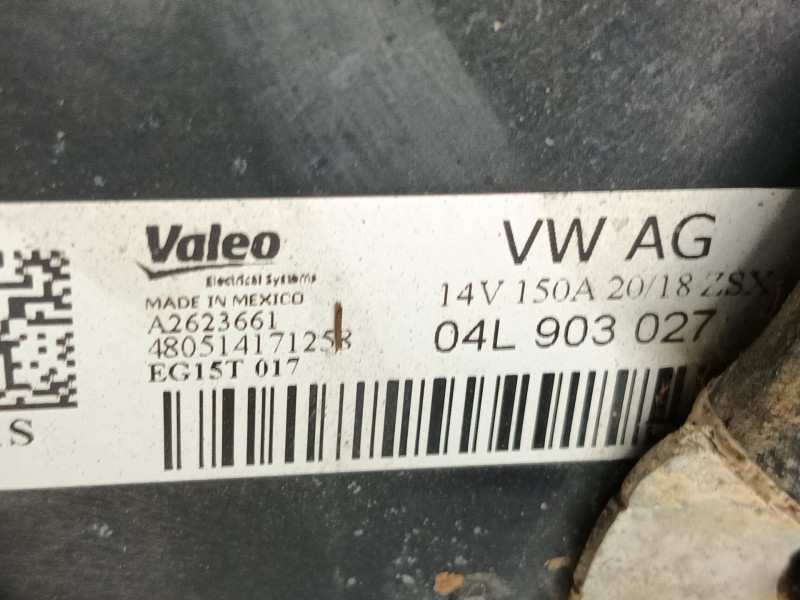 Recambio de alternador para audi q5 (fyb, fyg) 35 tdi quattro referencia OEM IAM 04L903027  