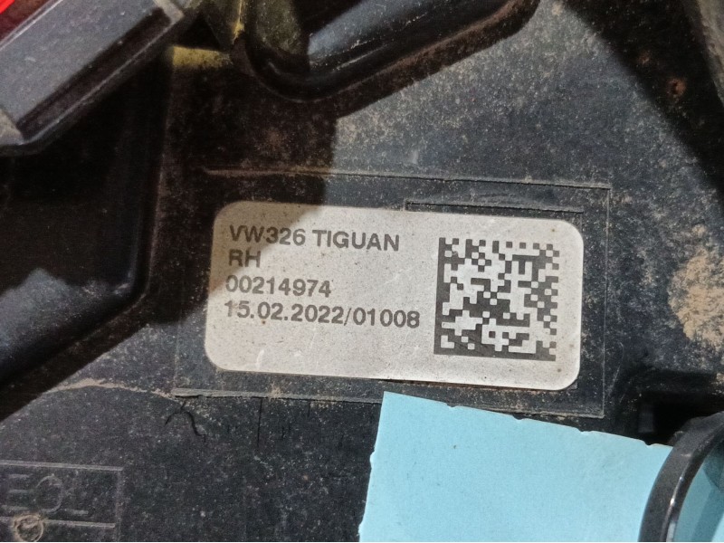 Recambio de piloto trasero derecho para volkswagen tiguan (ad1, ax1) 2.0 tdi referencia OEM IAM 5NA945208J 5NA945208J 