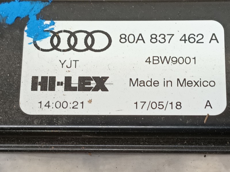 Recambio de elevalunas delantero derecho para audi q5 (fyb, fyg) 35 tdi quattro referencia OEM IAM 80A837462A  