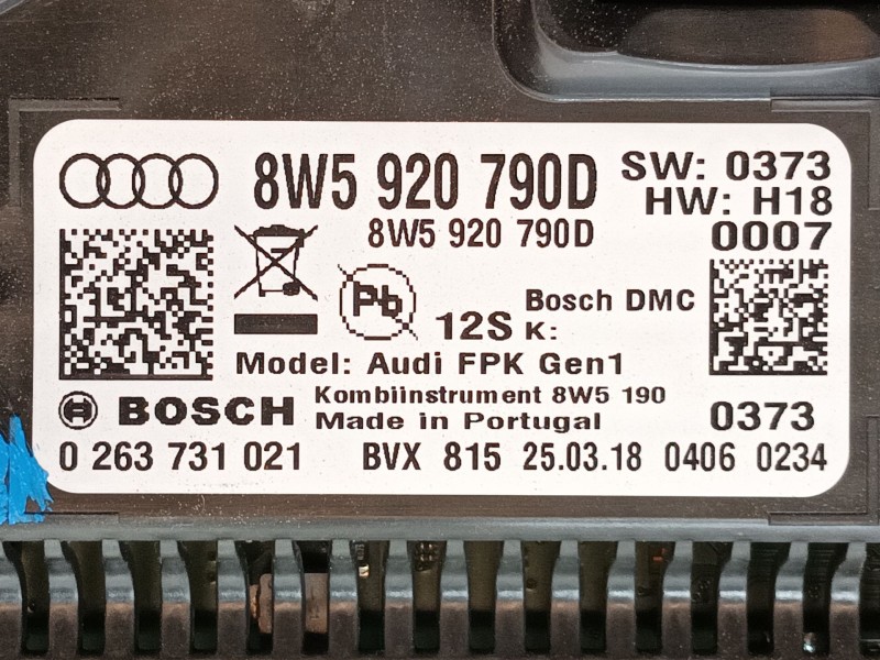 Recambio de cuadro instrumentos para audi q5 (fyb, fyg) 35 tdi quattro referencia OEM IAM 8W5920790D  