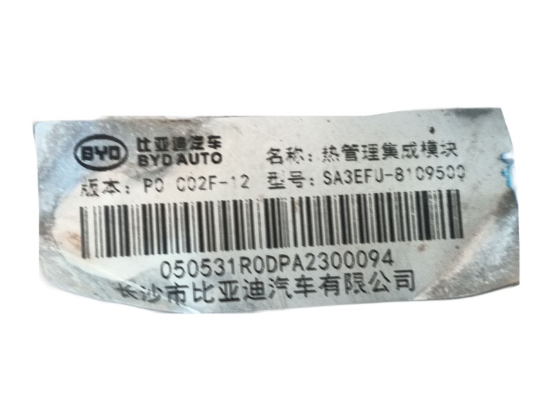Recambio de valvula expansion para byd seal u referencia OEM IAM   
