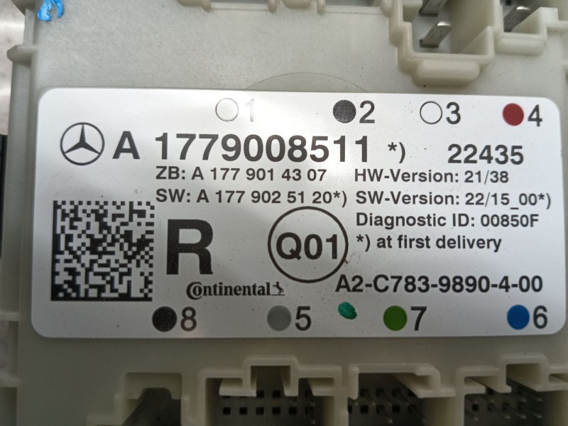 Recambio de modulo electronico para mercedes-benz cla (c118) cla 180 (118.384) referencia OEM IAM A1779007716 A2C7839890400 