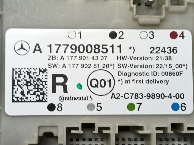 Recambio de modulo electronico para mercedes-benz cla (c118) cla 180 (118.384) referencia OEM IAM A1779007716 A2C7839890400 